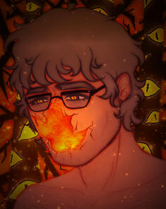 Full render bust + partial/simplified background