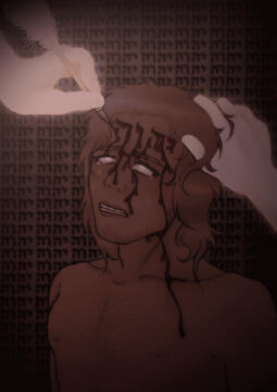 Full render bust + partial/simplified background