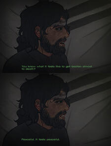 Full render bust (two panel) + partial/simplified background